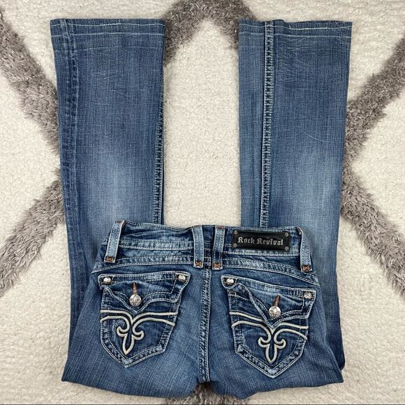 Womens Rock Revival Boot Jeans - Picture 1 of 6